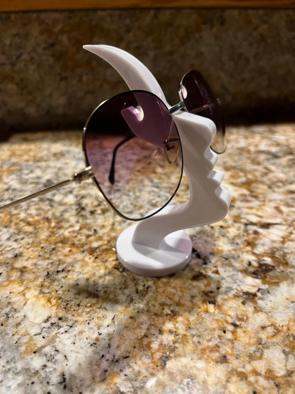 Gradient Lens  Round Sunglasses